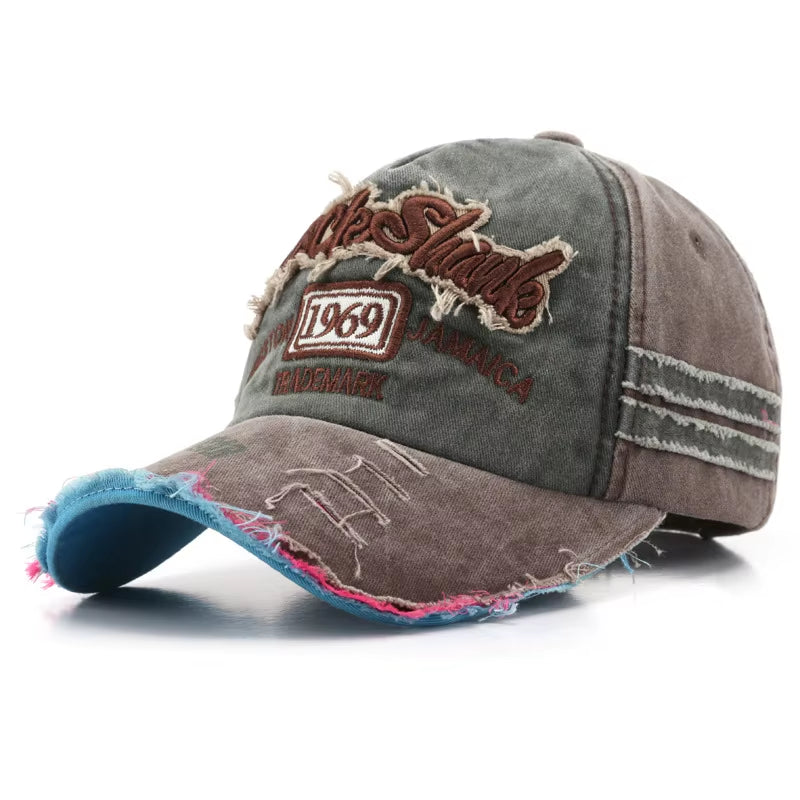 Retro Letter Embroidery Baseball Caps Spring Summer Men Women Cotton Adjustable Casual Hat Hip Hop Streetwear Sun Hats Y2K Hat
