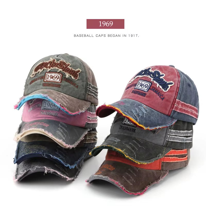 Retro Letter Embroidery Baseball Caps Spring Summer Men Women Cotton Adjustable Casual Hat Hip Hop Streetwear Sun Hats Y2K Hat