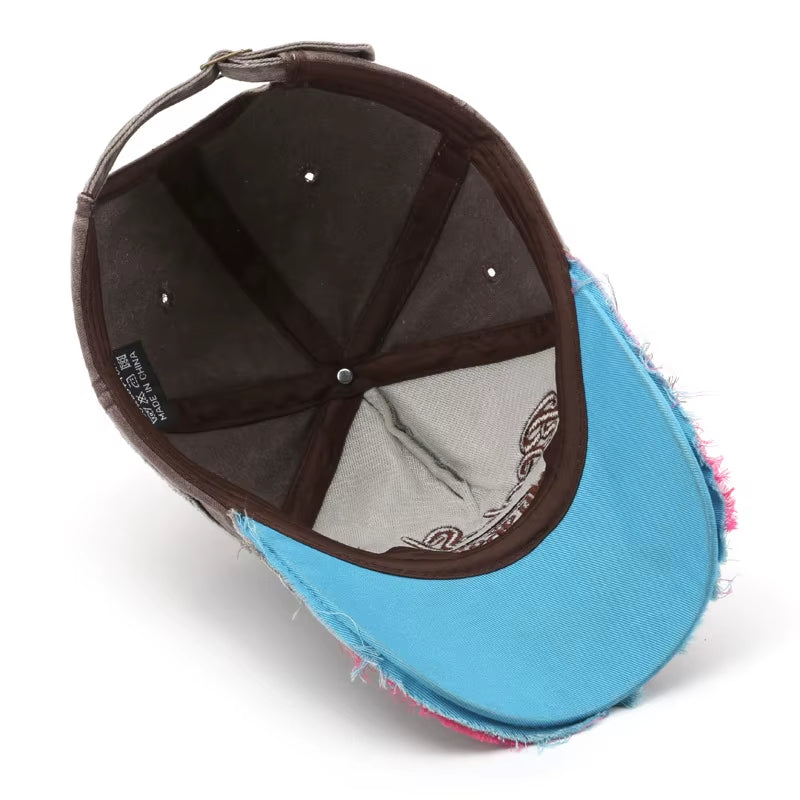 Retro Letter Embroidery Baseball Caps Spring Summer Men Women Cotton Adjustable Casual Hat Hip Hop Streetwear Sun Hats Y2K Hat