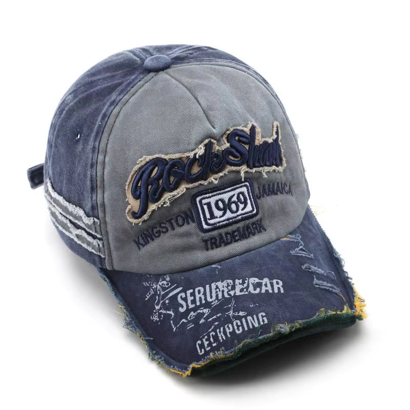 Retro Letter Embroidery Baseball Caps Spring Summer Men Women Cotton Adjustable Casual Hat Hip Hop Streetwear Sun Hats Y2K Hat