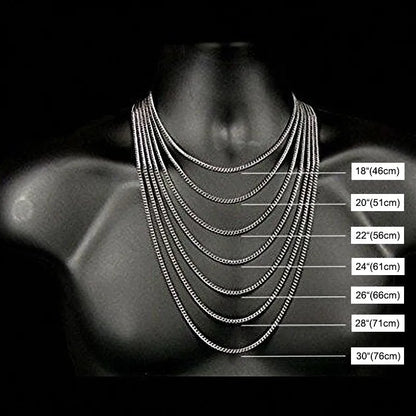 Men'S Cuban Link Chain Necklace Stainless Steel Black Gold Color Male Choker Colar Jewelry Gifts for Him